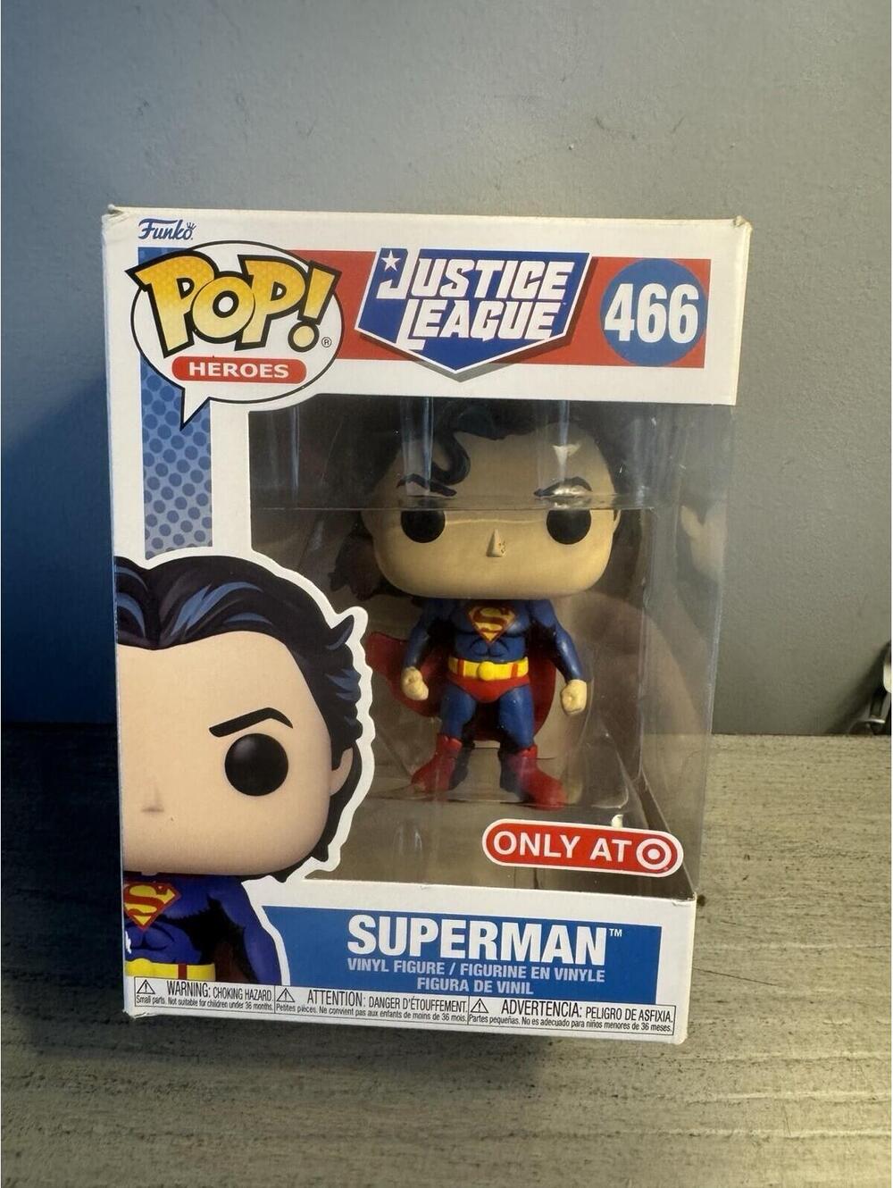 Funko Pop Superman #466 Justice League Target Exclusive Vinyl Figure DC